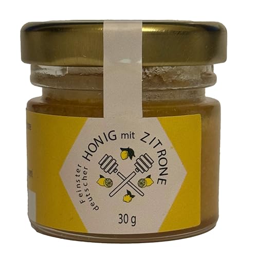 Nordbienchen® Honig 30g mit Zitrone – 100% Natur, Ohne Zusätze, Honig aus Deutschland, Perfekte Geschenkidee, Honey aus nachhaltiger Imkerei von Imkerei Sievers