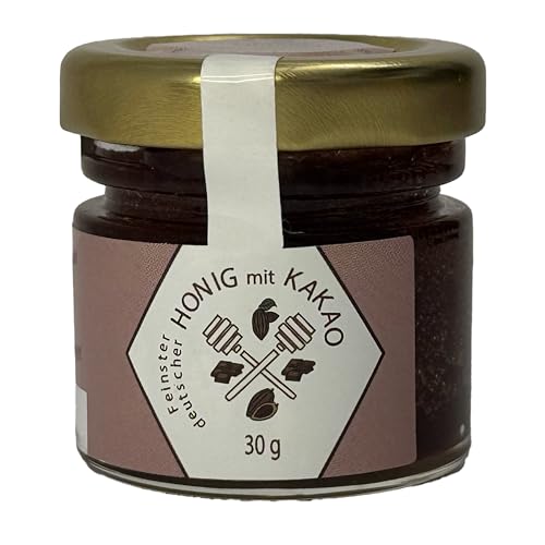 Nordbienchen® Honig 30g mit Kakao – 100% Natur, Ohne Zusätze, Honig aus Deutschland, Perfekte Geschenkidee, Honey aus nachhaltiger Imkerei von Imkerei Sievers