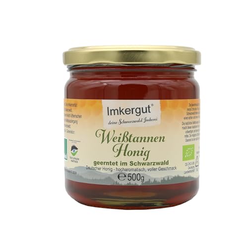 Deutscher Bio Tannen Honig, Bioland Qualität aus der Traditionsimkerei im Schwarzwald, 500g Glas, Imkergut Deutscher Bio Tannen Honig, Bioland Qualität aus der Traditionsimkerei im Schwarzwald, 500g Glas, Imkergut von Imkergut