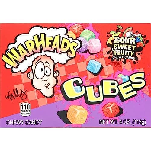 Warheads Sour Chewy Cubes weiche Kaubonbons 113 g von Warheads