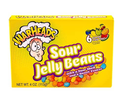 Warheads Sortierte Geschmacksrichtungen Sour Jelly Beans 113g von Warheads