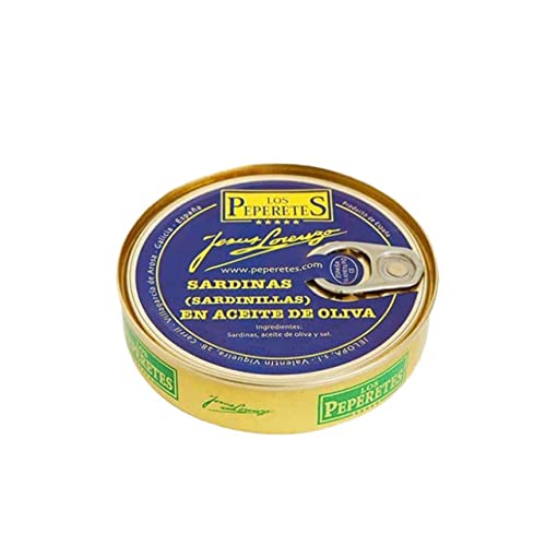 Sardinillas, ohne Kopf, in Olivenöl, Los Peperetes - es gibt keine Besseren!, 120 g von Importeur: Tivona Alimentaria