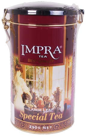 IMPRA Ceylon Special Tea aus Sri Lanka,3er Pack Schwarze Tee großblättrig in Dose (3x 250g) von Impra