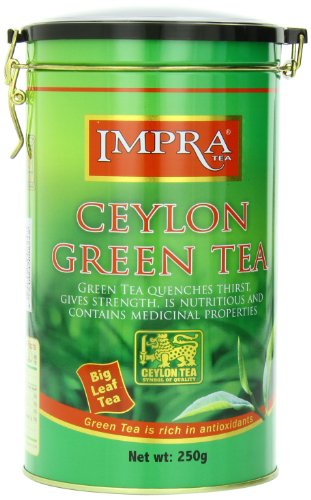 Impra Green Tea in Metal Caddy, Big Leaf, 8.82 Ounce von Impra