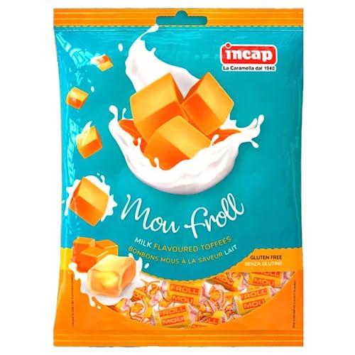 Incap Mou Froll Bonbons Toffee Soft Mou Milch Beutel 200 g von Incap