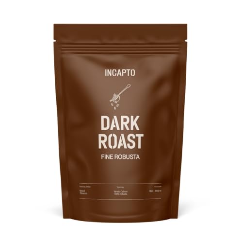Incapto Kaffeebohnen Dark Roast | Mit viel Koffein | Single-Origin Uganda | Espresso 100% Robusta | Sehr Kräftiger und Vollmundiger Bohnenkaffee | Plantage Bujanga, Victoria Lake, 500g Incapto Kaffeebohnen Dark Roast | Mit viel Koffein | Single-Origin Uganda | Espresso 100% Robusta | Sehr Kräftiger und Vollmundiger Bohnenkaffee | Plantage Bujanga, Victoria Lake, 500g von Incapto