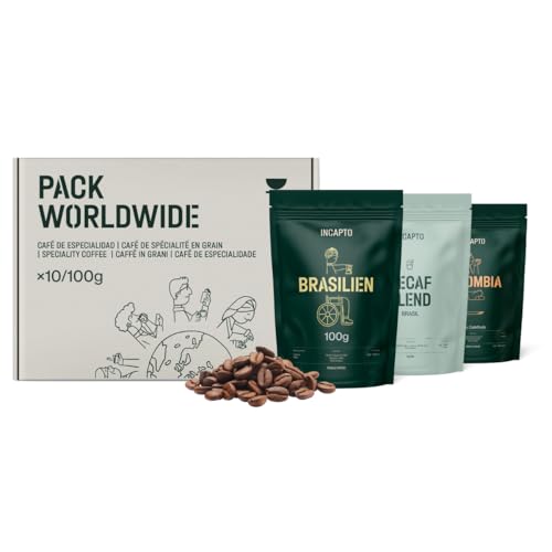 Incapto Kaffeebohnen Probierset Worldwide | Auswahl von 10 Ursprüngen der Welt | Spezialitäten-Kaffee | 100% Arabica | Ideal als Kaffee Geschenkset | Für Kaffeeliebhaber | 10 Packungen à 100g Incapto Kaffeebohnen Probierset Worldwide | Auswahl von 10 Ursprüngen der Welt | Spezialitäten-Kaffee | 100% Arabica | Ideal als Kaffee Geschenkset | Für Kaffeeliebhaber | 10 Packungen à 100g von Incapto