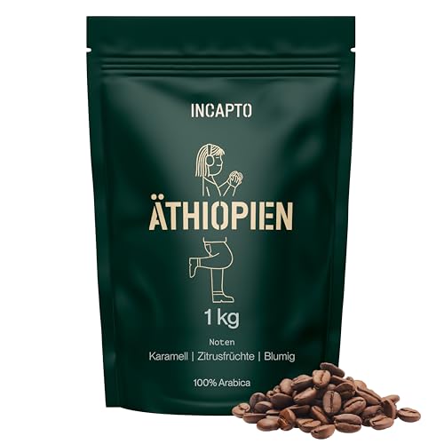 Incapto Spezialitäten-Kaffeebohnen | Single-Origin Äthiopien | Espresso 100% Arabica | Specialty Coffee 86.5 Punkte SCA | Traditionell Geröstete Bohnenkaffee | Plantage Limu, Moplaco, 1kg Incapto Spezialitäten-Kaffeebohnen | Single-Origin Äthiopien | Espresso 100% Arabica | Specialty Coffee 86.5 Punkte SCA | Traditionell Geröstete Bohnenkaffee | Plantage Limu, Moplaco, 1kg von Incapto