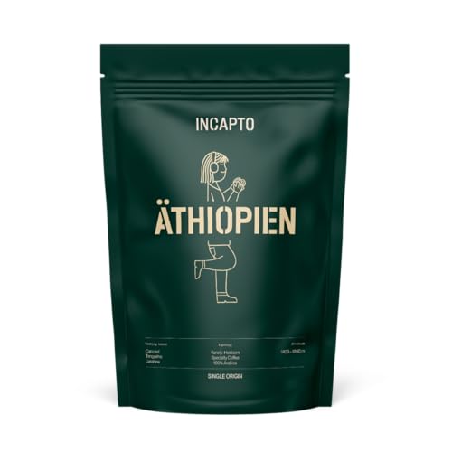 Incapto Spezialitäten-Kaffeebohnen | Single-Origin Äthiopien | Espresso 100% Arabica | Specialty Coffee 86.5 Punkte SCA | Traditionell Geröstete Bohnenkaffee | Plantage Limu, Moplaco, 500g Incapto Spezialitäten-Kaffeebohnen | Single-Origin Äthiopien | Espresso 100% Arabica | Specialty Coffee 86.5 Punkte SCA | Traditionell Geröstete Bohnenkaffee | Plantage Limu, Moplaco, 500g von Incapto