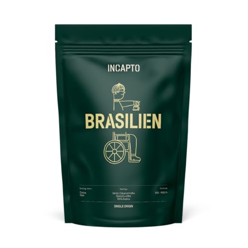 Incapto Spezialitäten-Kaffeebohnen | Single-Origin Brasilien | Espresso 100% Arabica | Specialty Coffee 84 Punkte SCA | Traditionell Geröstete Bohnenkaffee | Plantage Minas Gerais, Fazendas, 1kg Incapto Spezialitäten-Kaffeebohnen | Single-Origin Brasilien | Espresso 100% Arabica | Specialty Coffee 84 Punkte SCA | Traditionell Geröstete Bohnenkaffee | Plantage Minas Gerais, Fazendas, 1kg von Incapto