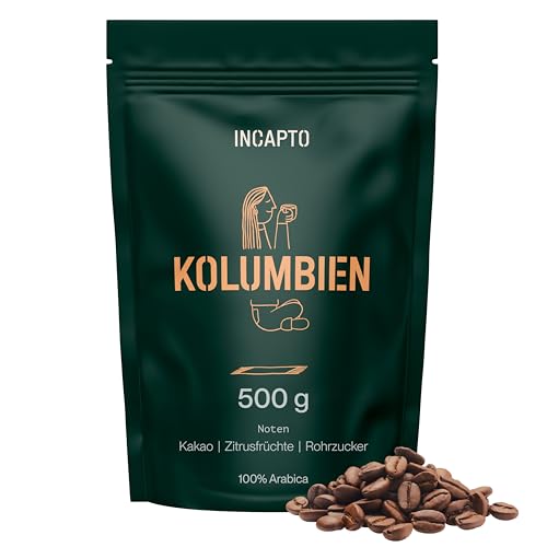 Incapto Spezialitäten-Kaffeebohnen | Single-Origin Kolumbien | Espresso 100% Arabica | Specialty Coffee 84 Punkte SCA | Traditionell Geröstete Bohnenkaffee | Plantage Huila, Cadefihuila, 500g Incapto Spezialitäten-Kaffeebohnen | Single-Origin Kolumbien | Espresso 100% Arabica | Specialty Coffee 84 Punkte SCA | Traditionell Geröstete Bohnenkaffee | Plantage Huila, Cadefihuila, 500g von Incapto