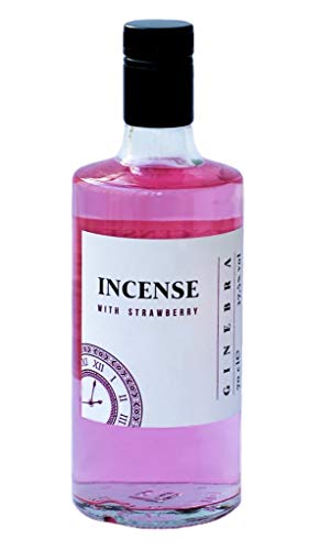 Incense Strawberry Gin Rose, Dry Gin mit Erdbeer Geschmack, Gin Rosa (1 x 0.7 L) mit 37,5% vol. von Incense