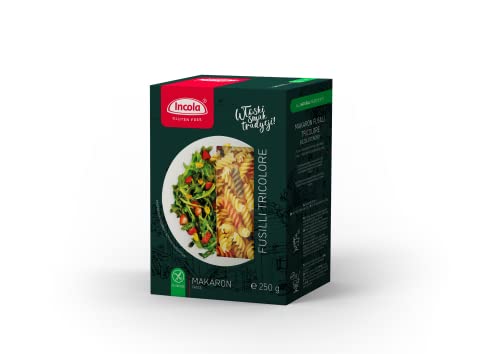 GLUTENFREIE NUDELN Fusilli Tricolore (250g) | glutenfrei, laktosefrei, ohne Ei von Incola gluten free