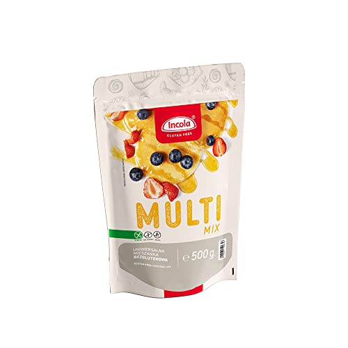 Glutenfreies Mix-Mehl universale Mehlmischung zum Kochen und Backen | glutenfrei, laktosefrei, sojafrei, ohne Ei | 500g (500g) von INCOLA