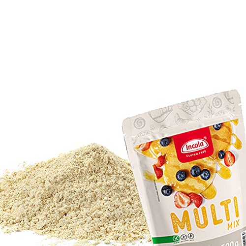 Glutenfreies Mix-Mehl universale Mehlmischung zum Kochen und Backen | glutenfrei, laktosefrei, sojafrei, ohne Ei | Beutel 2,5kg (2500g) von Incola gluten free