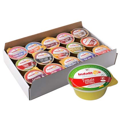 INDALITOS - Verpackung mit 45 Einzeldosen Natürliche Tomate 25 gr von Indalitos