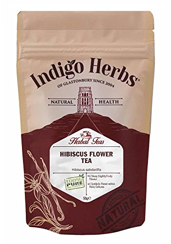 Hibiskus Lose Kräutertee - Hibiscus Loose Herbal Tea - 50g von Indigo Herbs