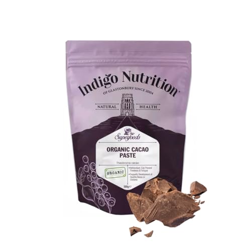 Indigo Herbs Bio Kakaopaste 500g | Kakaomasse | Vegan | Reine & GMO Frei von Indigo Herbs