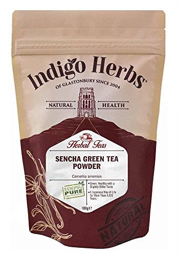 Sencha Grüntee Pulver - 100g - (Beste Qualität) von Indigo Herbs of Glastonbury