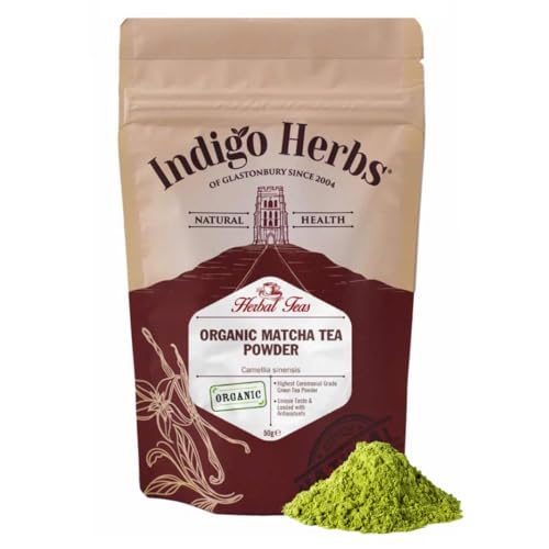 Indigo Herbs BIO Matcha Tee Pulver 50g (Zeremonielles Grad) von Indigo Herbs