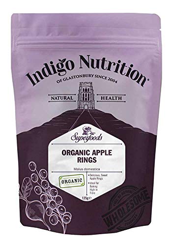 Indigo Herbs Bio Apfelringe 125g - Getrocknet von Indigo Herbs