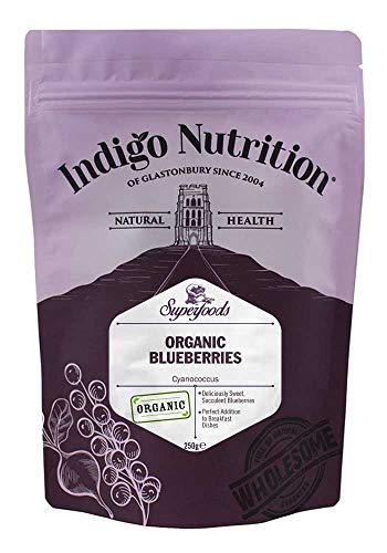 Indigo Herbs Bio Blaubeeren 250g - Getrocknet von Indigo Herbs