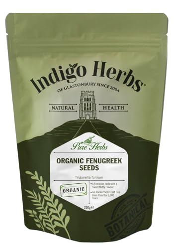 Indigo Herbs Bio Bockshornkleesamen 250g | Methi Seasoning von Indigo Herbs
