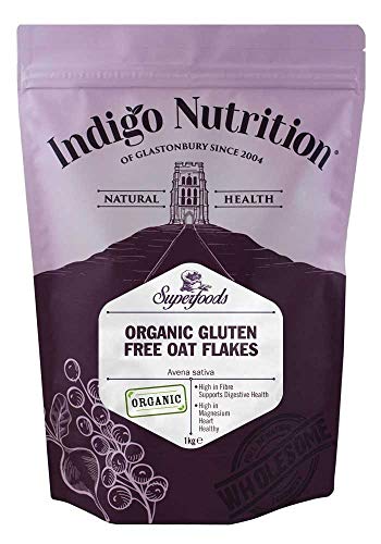 Indigo Herbs Bio Gluten-frei Haferflocken - Fein 1kg von Indigo Herbs