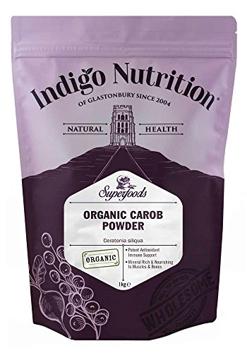 Indigo Herbs Bio Johannisbrotbaum Pulver 1kg | Carobpulver | Vegan | Pestizidfrei von Indigo Herbs