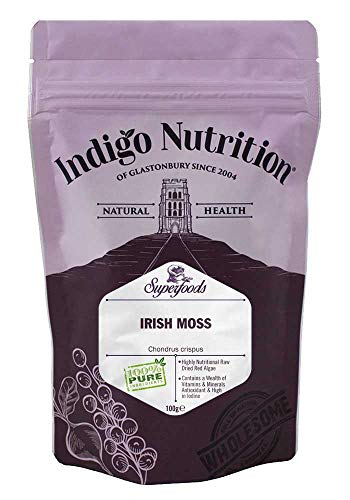 Indigo Herbs Irisches Moos 100g | Reiner Vegan Verdicker |Wild Geerntet | GMO Frei Indigo Herbs Irisches Moos 100g | Reiner Vegan Verdicker |Wild Geerntet | GMO Frei von Indigo Herbs