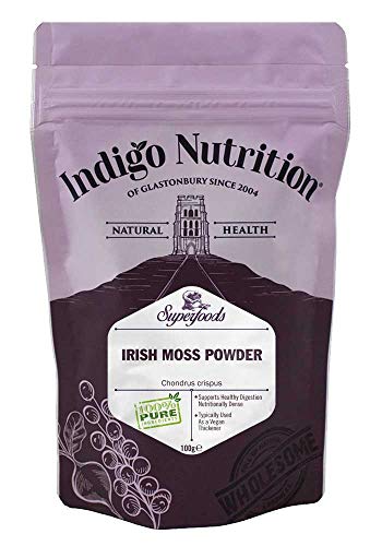 Indigo Herbs Irisches Moos Pulver 100g | Reiner Vegan Verdicker |Wild Geerntet | GMO Frei von Indigo Herbs