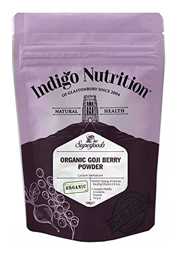 Indigo Herbs Bio Gojibeeren Pulver 100g (Gefriergetrocknet) von Indigo Herbs