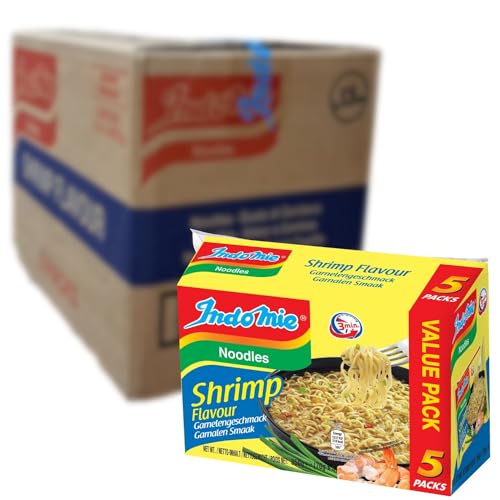 INDOMIE - Instant Nudeln Garnelen 5-pack - Multipack (8 X 5 X 70 GR) von Indomie