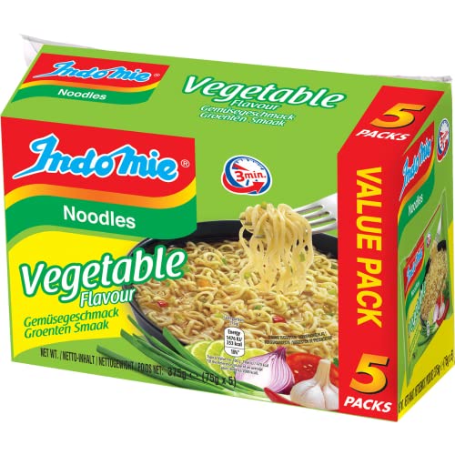 INDOMIE - Instant Nudeln Gemüse 5-pack - (1 X 5 X 75 GR) von Indomie