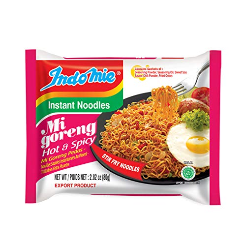 Indo Mie Mi Goreng Instant Noodle, Hot and Spicy, 2.82 Ounce (Pack of 30) von Indomie