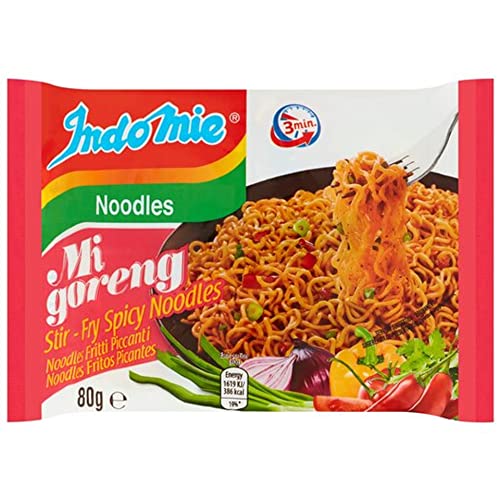 Indo Mie Mi Goreng Instant Noodle, Hot and Spicy, 2.82 Ounce (Pack of 30) von Indomie