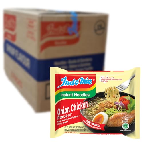 Indomie Hühnerzwiebel-Instantnudeln, 75 g, 40 Stück Indomie Hühnerzwiebel-Instantnudeln, 75 g, 40 Stück von Indomie