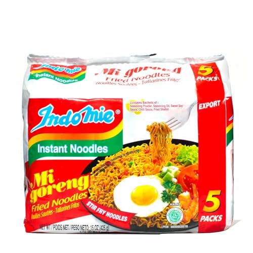 Indomie Mi Goreng Instant-Nudeln Gebraten 5 Pack 425gm von Indomie