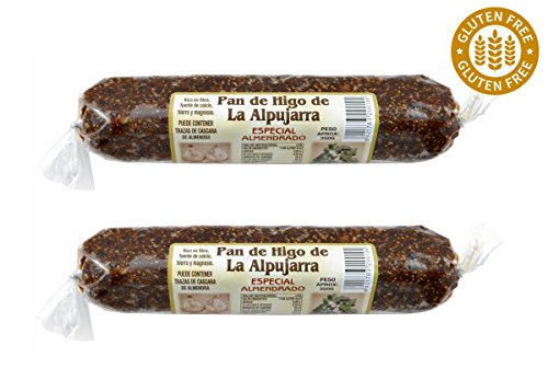 Original spanisches Feigenbrot mit Mandeln - 100% natürlich - Superfood - Glutenfrei und Vegan - länglich - 2 x 350 Gramm Vorteilspack Original spanisches Feigenbrot mit Mandeln - 100% natürlich - Superfood - Glutenfrei und Vegan - länglich - 2 x 350 Gramm Vorteilspack von Industria Higuera Alpujarrena S.L.