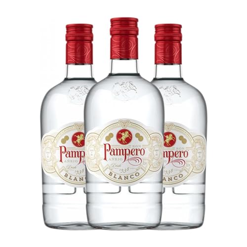 Rum Pampero Blanco 70 cl (Schachtel mit 3 Flaschen von 70 cl) von Industrias Pampero