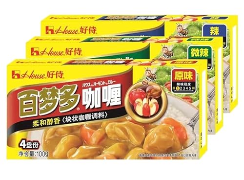 Infinitely Great Home Decor Center, 100 g x 3 Tüten Haus Golden Katsu Curry 好 von Infinitely Great Home Decor Center