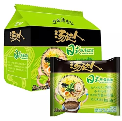 Infinitely Great Home Decor Center 5 Stück/Packung Tangdaren Chinese Food Snack Instant Nudeln, Sofortige Nudeln, Produkt (日式 - 拉面) von Infinitely Great Home Decor Center