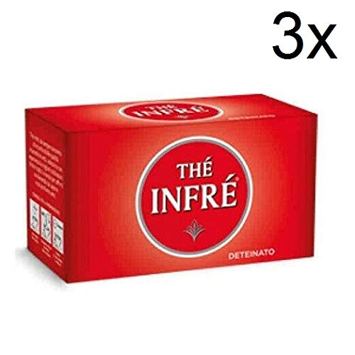 3x Infrè the Deteinato tè tea box 23 Teebeutel Italienisch entkoffeiniert von Infrè
