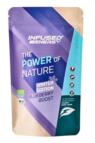 Infused energy Bio Energy Tee - Natürlicher Wachmacher aus Guayusa, Guarana, Matcha, Mate, Ginseng - mit winterlichem Blaubeeren Aroma - 75g Infused energy Bio Energy Tee - Natürlicher Wachmacher aus Guayusa, Guarana, Matcha, Mate, Ginseng - mit winterlichem Blaubeeren Aroma - 75g von Infused energy