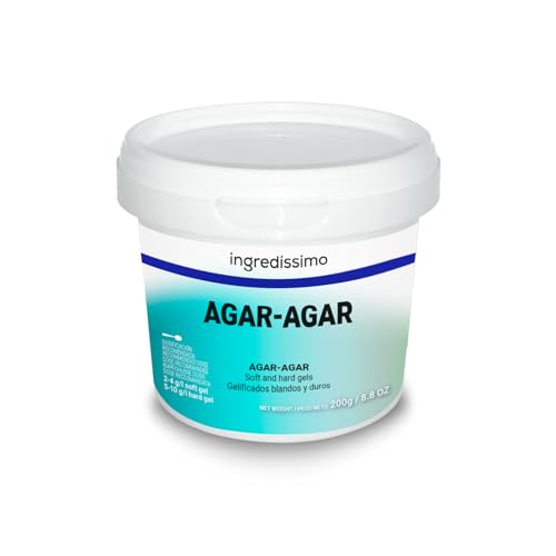 INGREDISSIMO - Agar Agar, Gelierpulver, Aus Meeresalgen Und Rotalgen, Weiß Oder Gelb, Vegan Und Glutenfrei, Zum Kochen, Durchscheinend, Fest Und Krümelig - 200 g INGREDISSIMO - Agar Agar, Gelierpulver, Aus Meeresalgen Und Rotalgen, Weiß Oder Gelb, Vegan Und Glutenfrei, Zum Kochen, Durchscheinend, Fest Und Krümelig - 200 g von ingredissimo