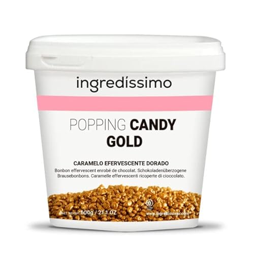 INGREDISSIMO - Knallbonbon Choco Gold, 600 g, Belüftetes Karamellstückchen, Lebensmitteldekoration, mit Schokolade überzogen, Sprudeleffekt mit Feuchtigkeit, Farbe Braun INGREDISSIMO - Knallbonbon Choco Gold, 600 g, Belüftetes Karamellstückchen, Lebensmitteldekoration, mit Schokolade überzogen, Sprudeleffekt mit Feuchtigkeit, Farbe Braun von Ingredíssimo