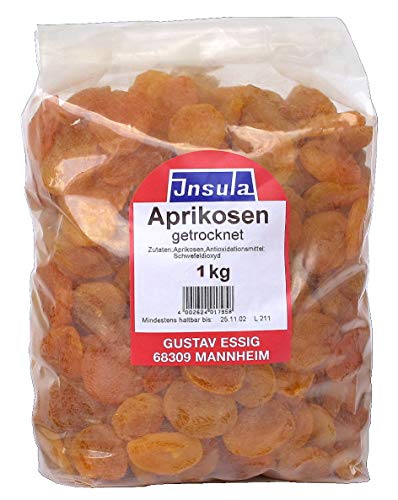 Aprikosen von Insula getrocknet entsteint Trockenfrüchte 1000g Aprikosen von Insula getrocknet entsteint Trockenfrüchte 1000g von Insula