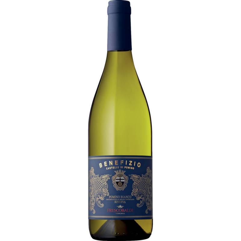 Castello Pomino Benefizio Bianco Riserva, Pomino DOCG, Toskana, 2022, Weißwein Castello Pomino Benefizio Bianco Riserva, Pomino DOCG, Toskana, 2022, Weißwein von Integralmente prodotto ed imbottigliato all'Origine dall'Azienda Agricola Frescobaldi s.r.l. Firenze - Italia in Pontass