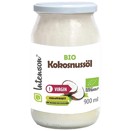 BIO Kokosöl, unraffiniert, kaltgepresst virgin 900ml Intenson von Intenson