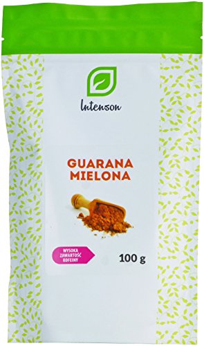 Intenson Guarana mielona 100g Eine tolle Ergänzung zu Cocktails Guarana Ground von Intenson
